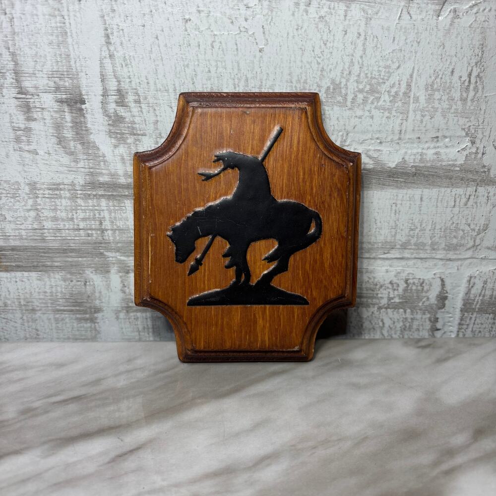 The End of the Trail Silhouette Wooden Wall Plaque